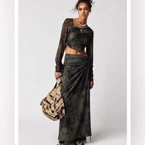 Supernova Mesh Tied Dyed Set